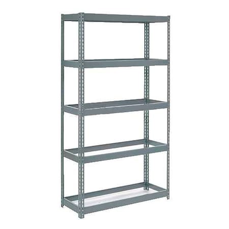 Global Industrial Extra Heavy Duty Shelving 48W x 12D x 96H With 5 Shelves, No Deck, Gray B2297263